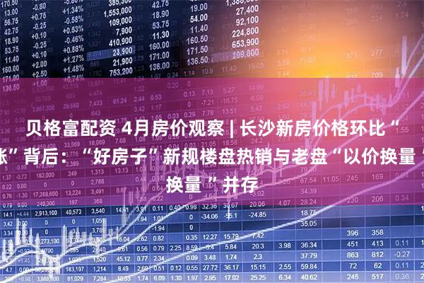 贝格富配资 4月房价观察 | 长沙新房价格环比“两连涨”背后：“好房子”新规楼盘热销与老盘“以价换量 ”并存