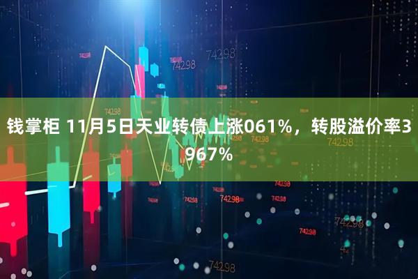 钱掌柜 11月5日天业转债上涨061%,转股溢价率3967%